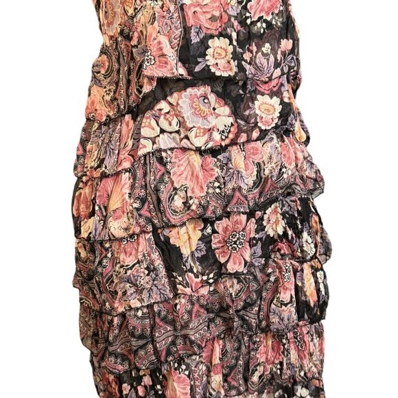 Just Margo Womens Floral Boho Ruffle Dress – Made in Italy, Size Small - Picture 12 of 14